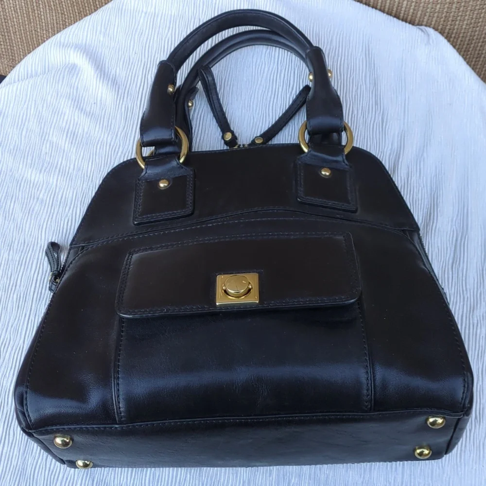 Banana Republic Vintage Black Leather Bag - Picture 12 of 12